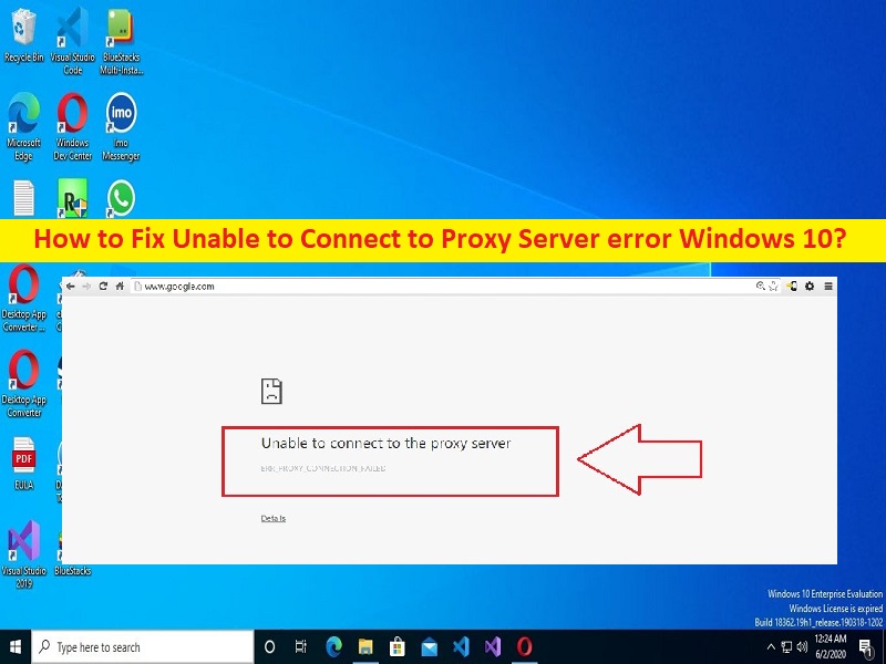 Proxy server fix connections refusing error message