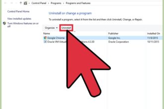 Cara uninstall aplikasi di laptop windows 10