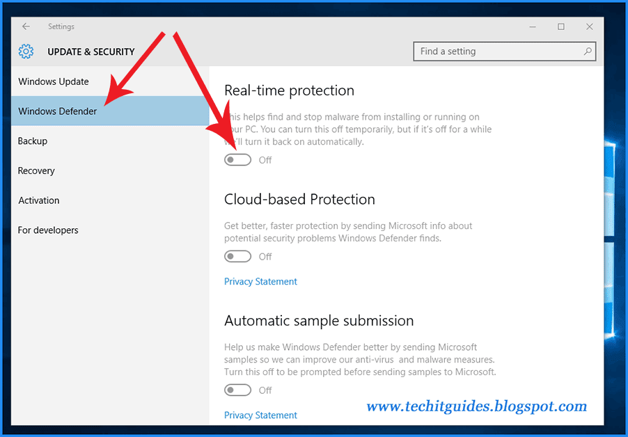 Cara mematikan real time protection windows 10