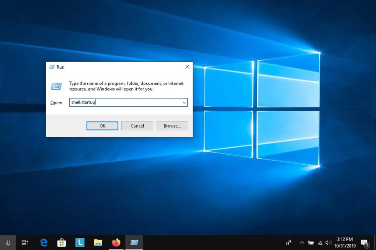 Cara membuat startup di windows 10