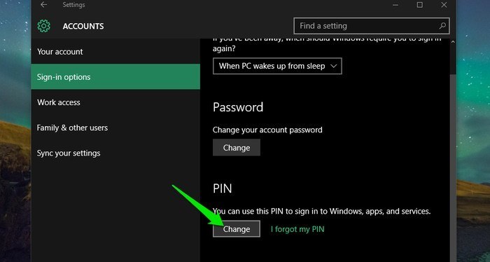 Cara mengganti pin windows 10