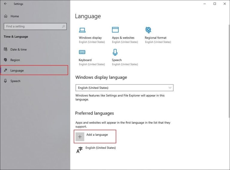 Cara merubah bahasa di laptop windows 10