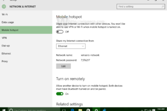 Cara membuat mobile hotspot di windows 10