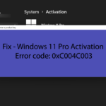 Cara mengatasi error code 0xc004c003 windows 10 pro