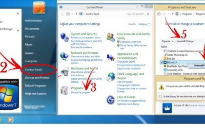 Cara uninstal aplikasi di windows 7