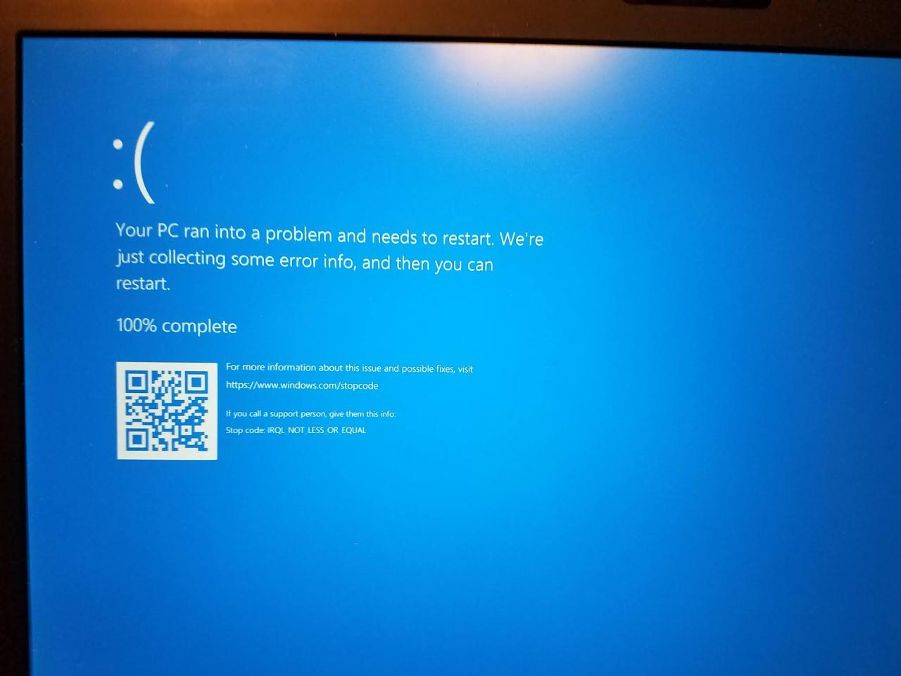 Blue screen windows fix error