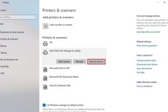 Cara menghapus printer di windows 10