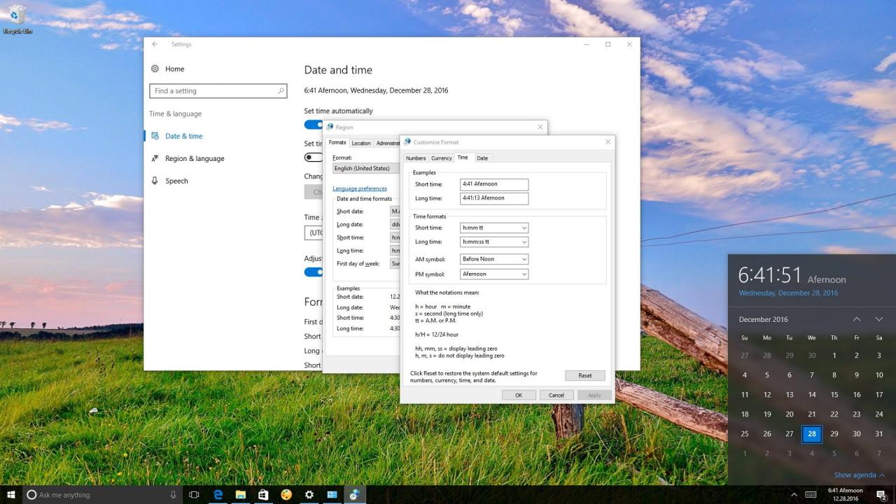 Cara ganti tanggal windows 10