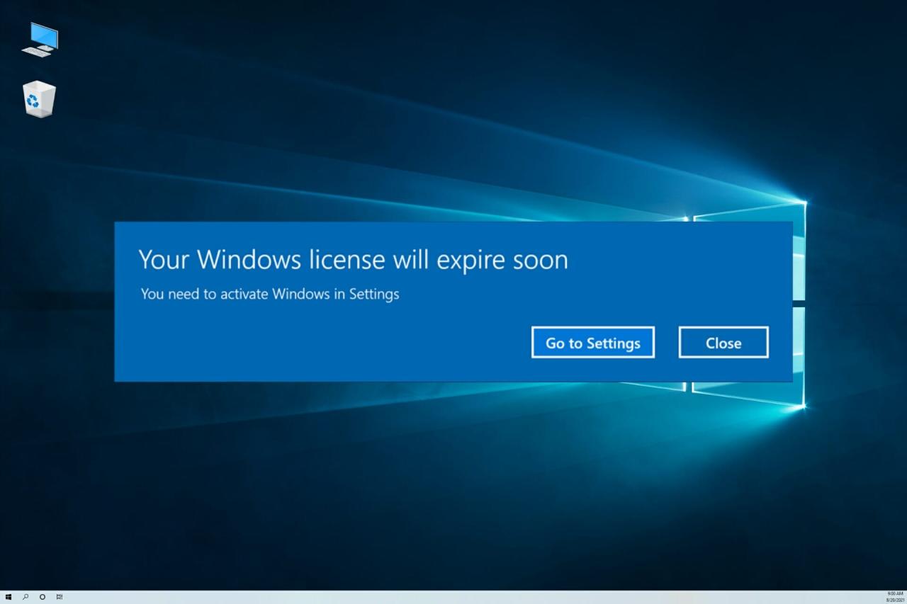 Cara mengembalikan lisensi windows 10