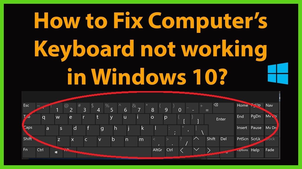 Keyboard working not laptop troubleshoot hardware issue fix dell hp