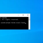 Windows activate ultimate cmd key without