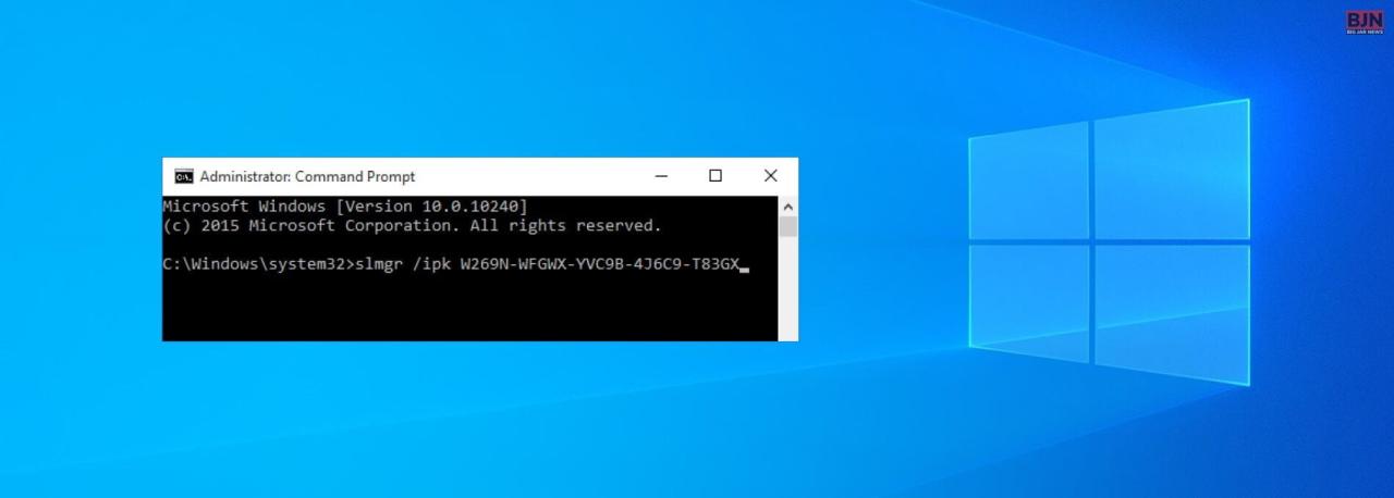 Windows activate ultimate cmd key without