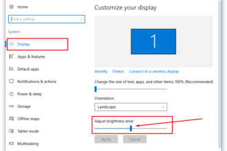 Cara mengatur brightness windows 10