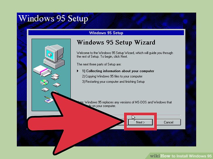 Cara menginstal windows 95