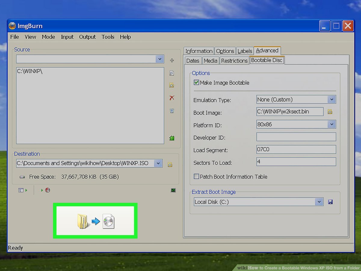 Cara membuat cd bootable windows xp dengan poweriso