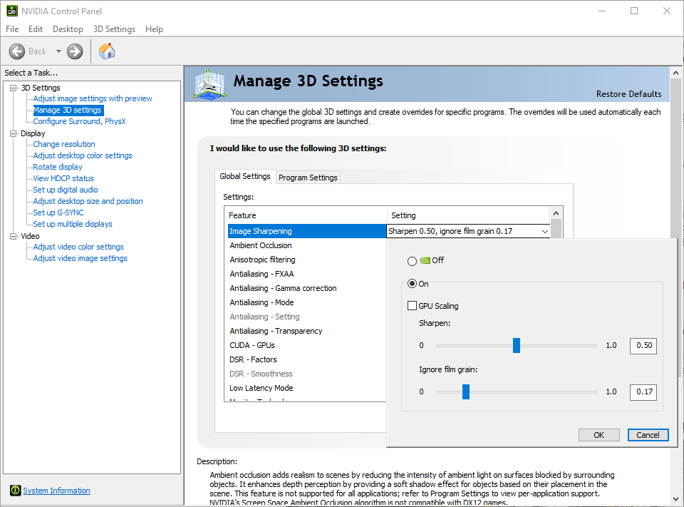 Experience nvidia settings techgage software