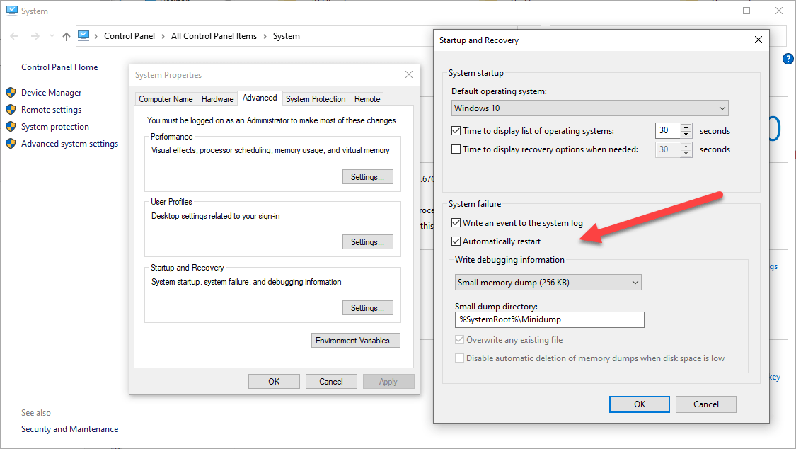 Restart automatic windows disable settings bsod auto enable startup driver signature enforcement advanced tutorials tap screenshot below click button select