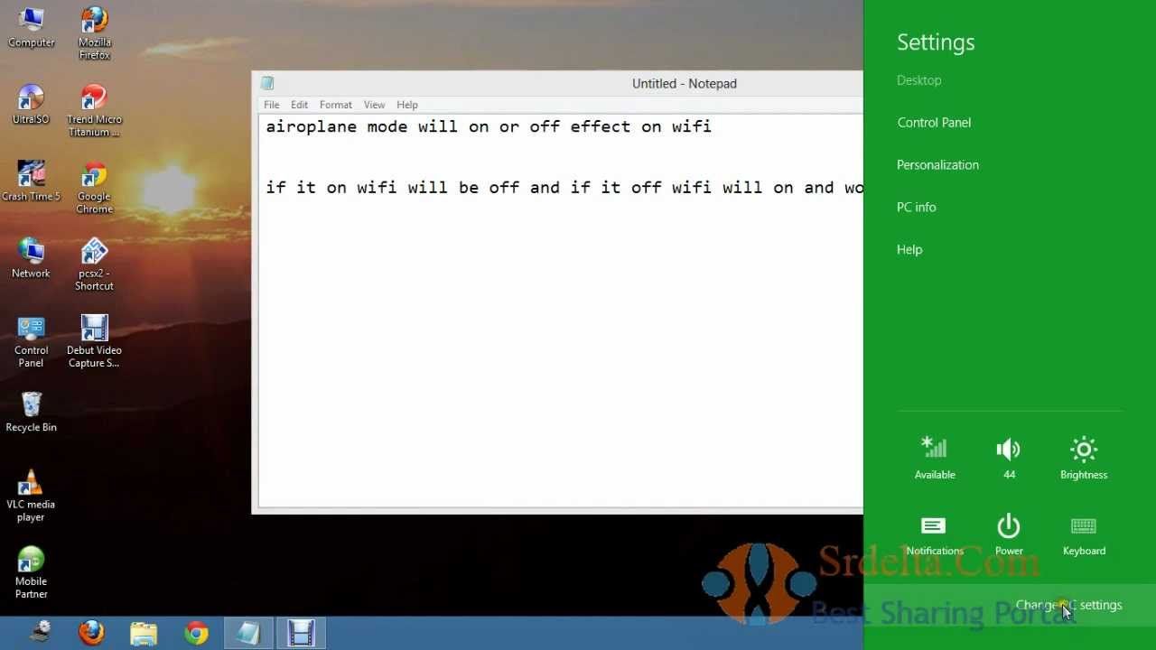 Cara menghidupkan wifi di laptop windows 8