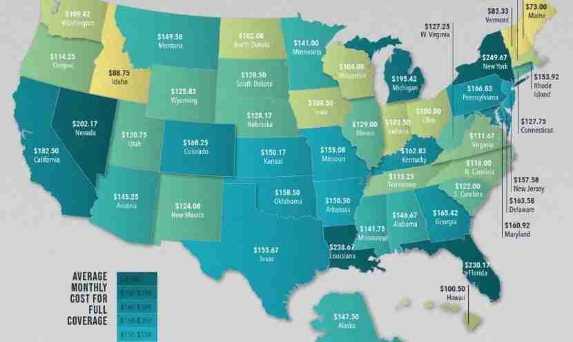 Cheapest state for auto insurance