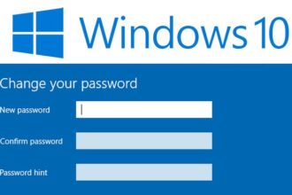 Password windows change