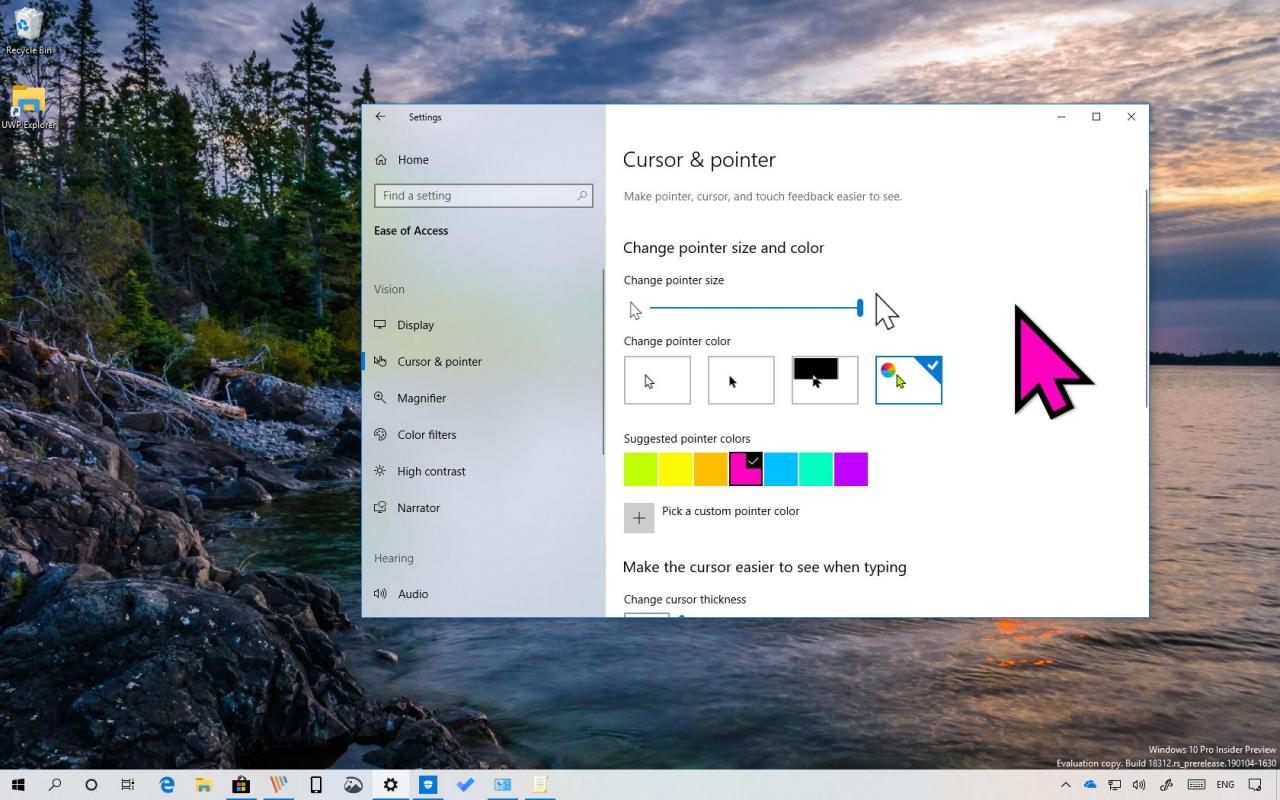 Cara mengubah pointer mouse di windows 10