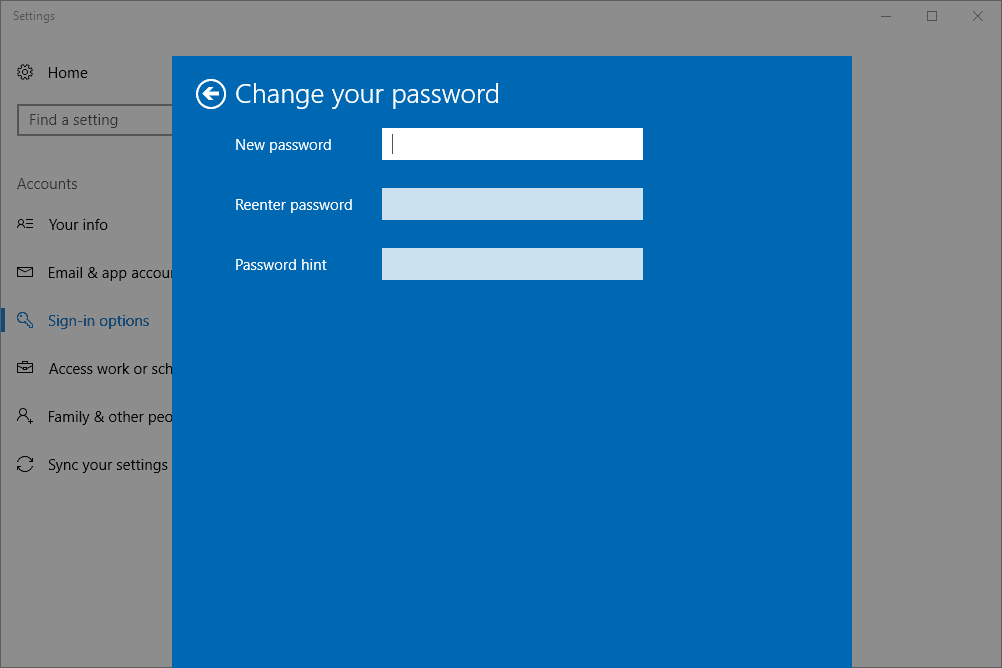 Username computer incorrect startup reset hint mlml