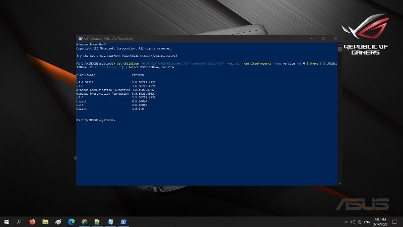 Cara mengetahui net framework sudah terinstal windows 10