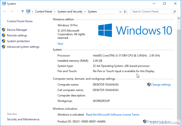 Cara aktivasi windows 10 permanen