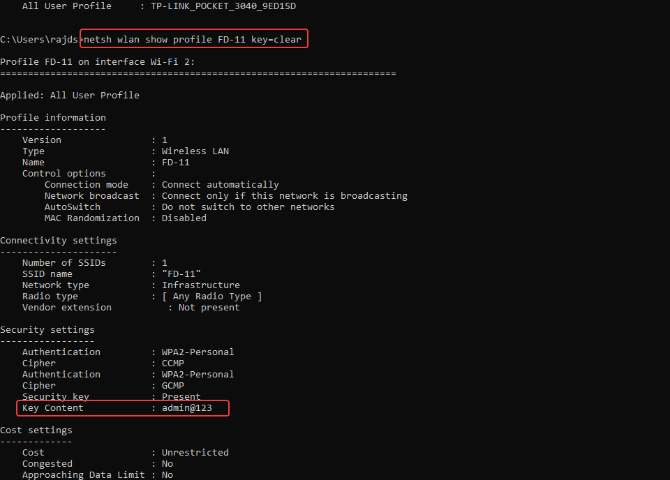 Cara mengetahui password wifi dengan cmd di windows 7