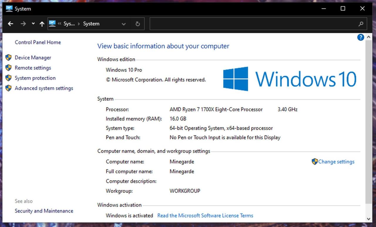 Cara mengecek spek komputer windows 10