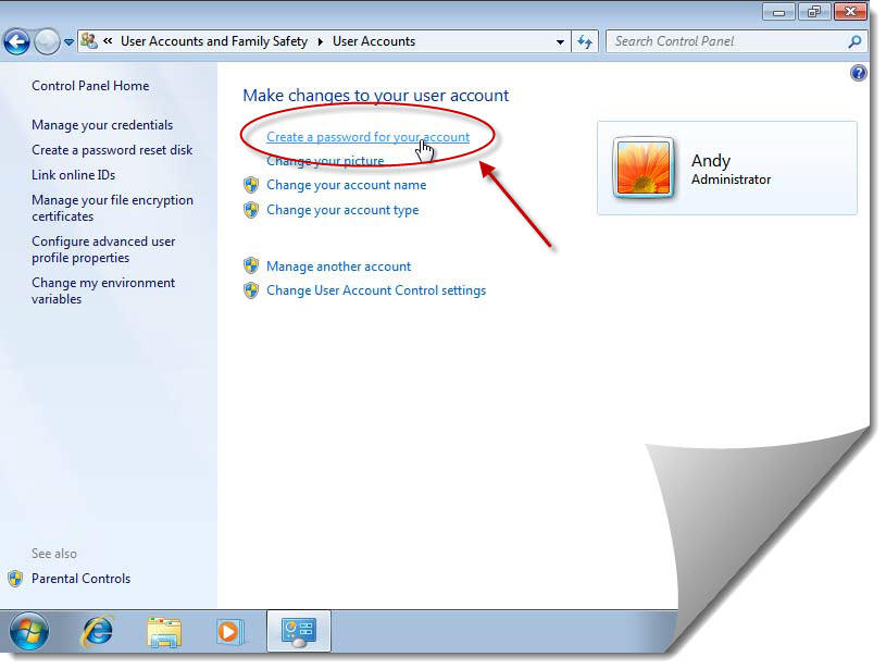 Cara membuat password di windows 7