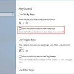 Cara mematikan sticky keys windows 10