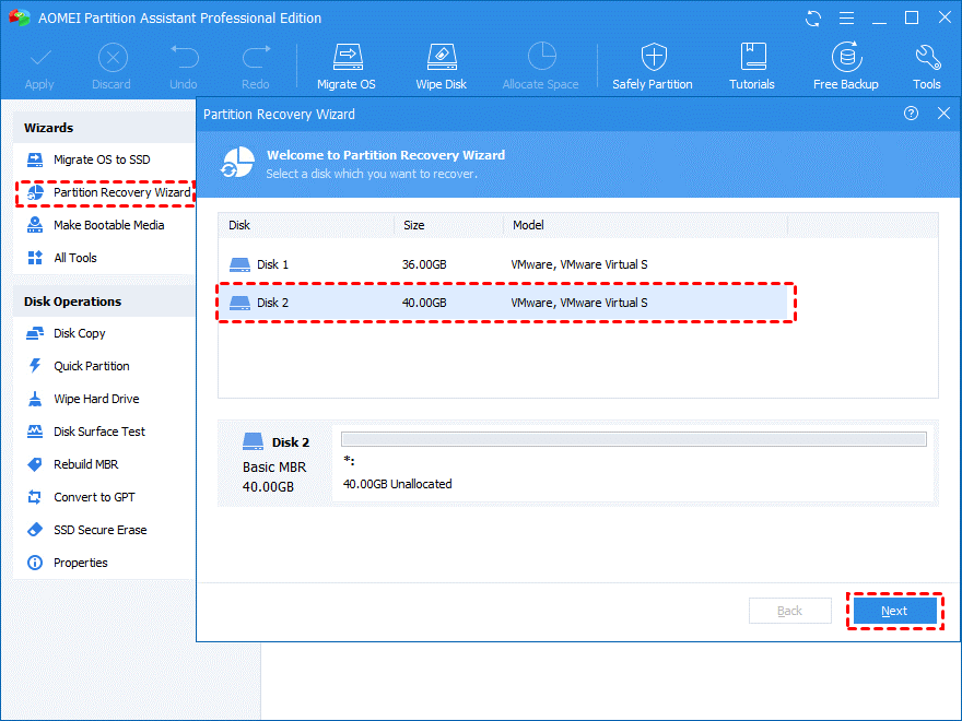 Partition recover deleted recovery