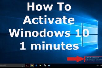 Cara mengaktivasi windows 10