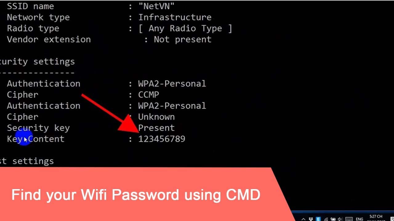 Password wifi cmd hack command netsh wlan networks passwords