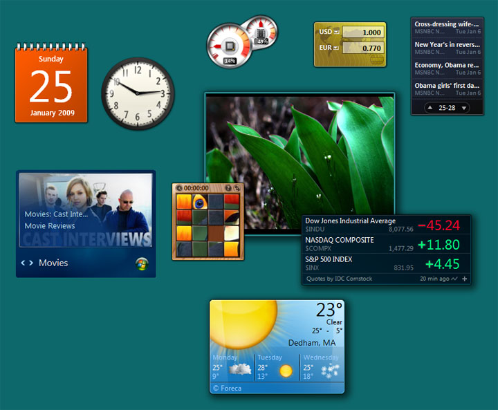 Cara menampilkan gadget windows 8