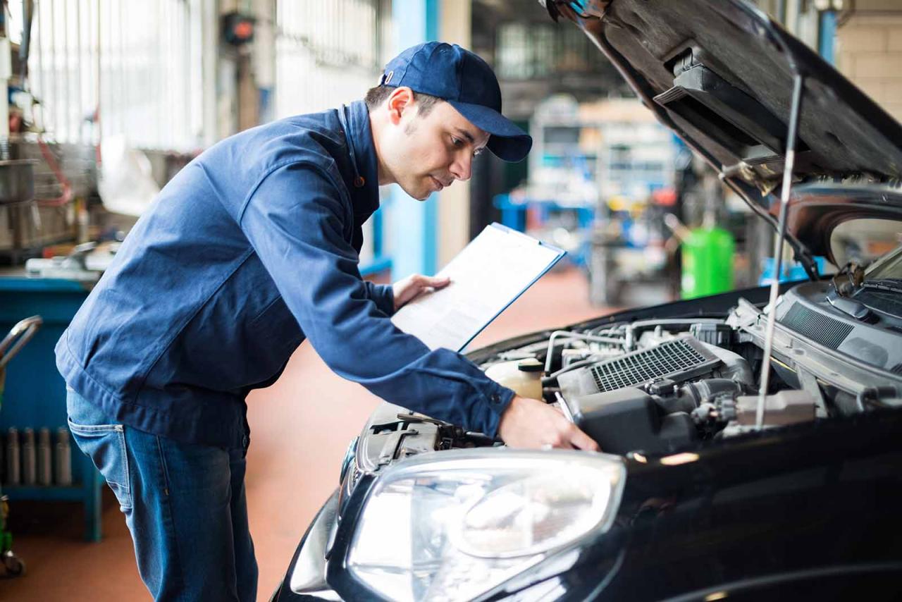 State inspection annual vehicle prepping its