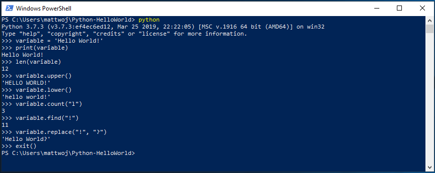 Python windows install