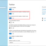 Cara membuat taskbar auto hide windows 10