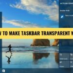 Cara membuat taskbar transparan windows 10