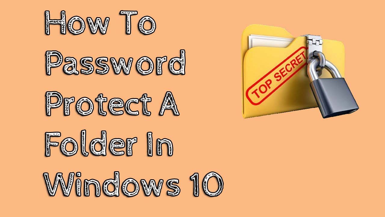 Cara mempassword folder windows 10