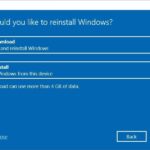 Windows reinstall step reinstalling pc will window computer start selected option once then