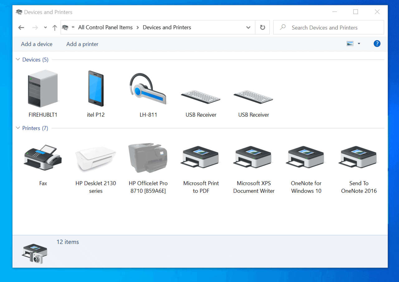 Cara mengetahui port printer windows 10