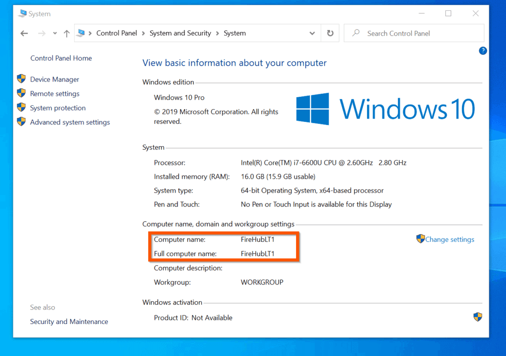 Cara melihat nama komputer di windows 10