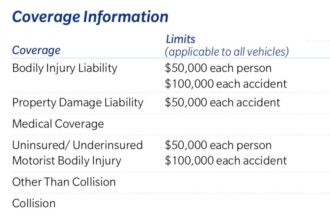 Texas state minimum auto insurance