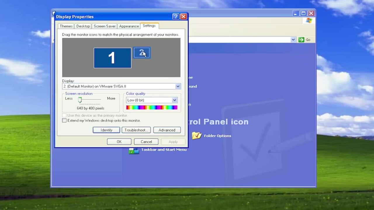 Cara mengatur resolusi monitor windows xp