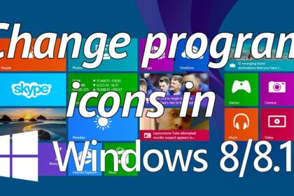 Cara mengganti icon windows 8