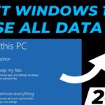 Cara menghapus semua data di windows 10