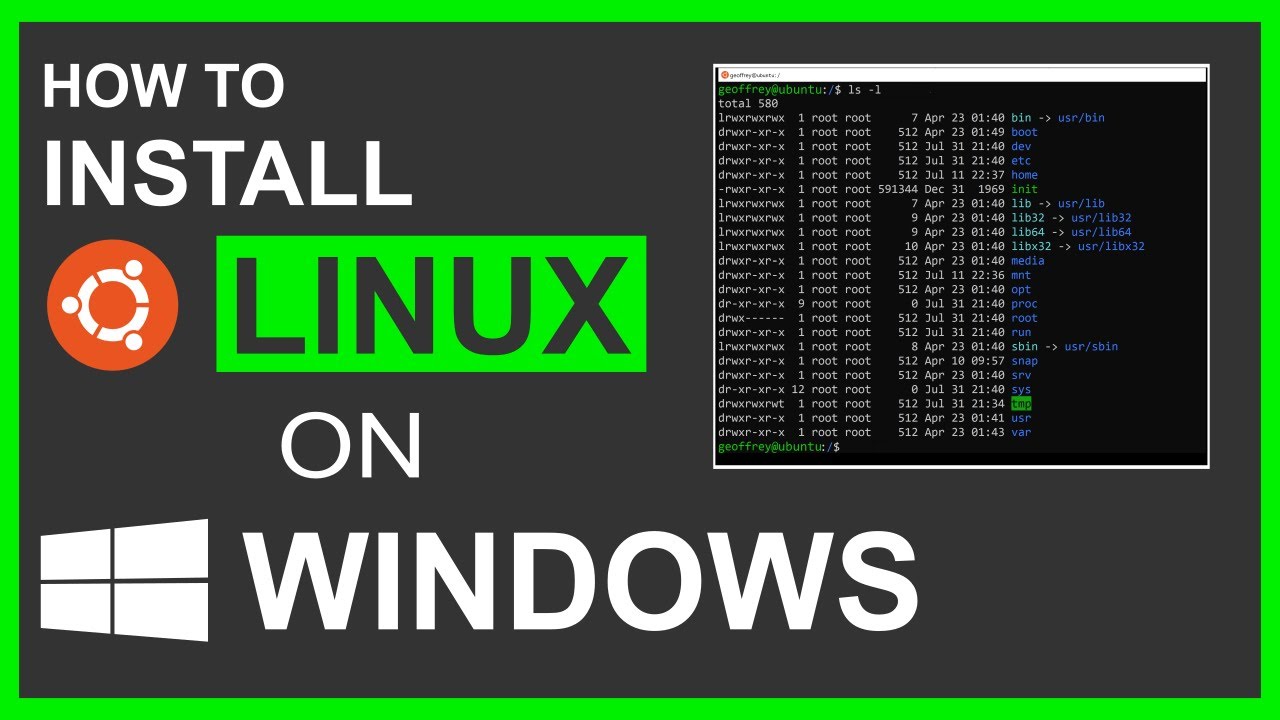 Cara menginstal windows linux