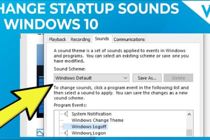 Sound enable startup change windows